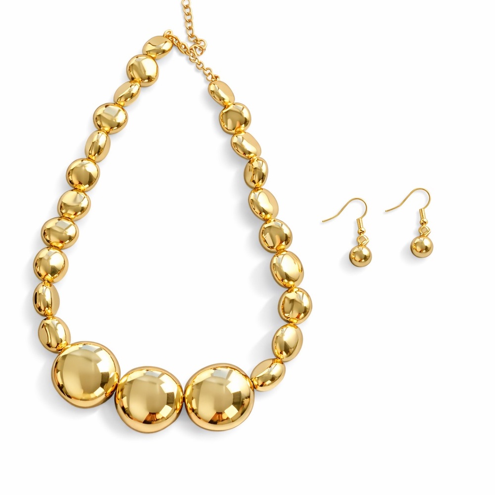 Vivienne – Power • Presence • Polish | Bold Gold Statement Collar Set